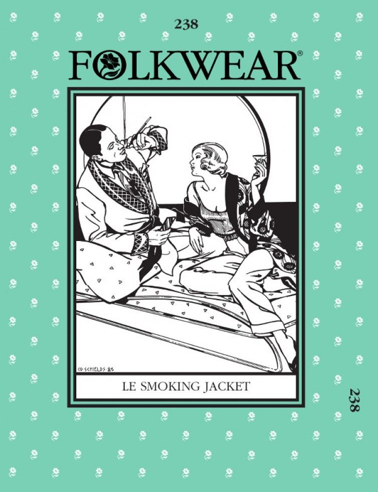 Folkwear Patterns Sewing Pattern Le Smoking Jacket