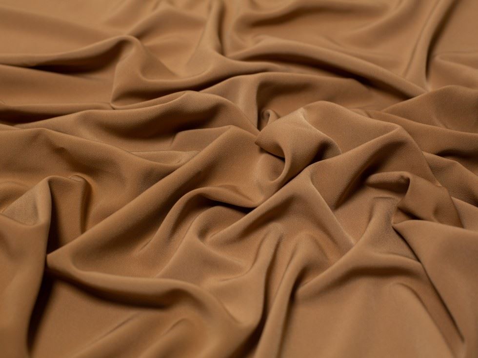 Minerva Core Range Fawn Luxury Smooth Crepe Fabric