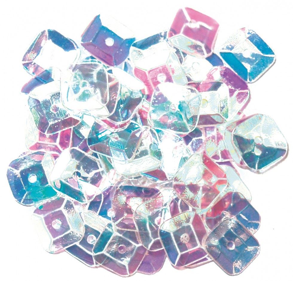 Craft Factory Transparent Square Cup Sequins
