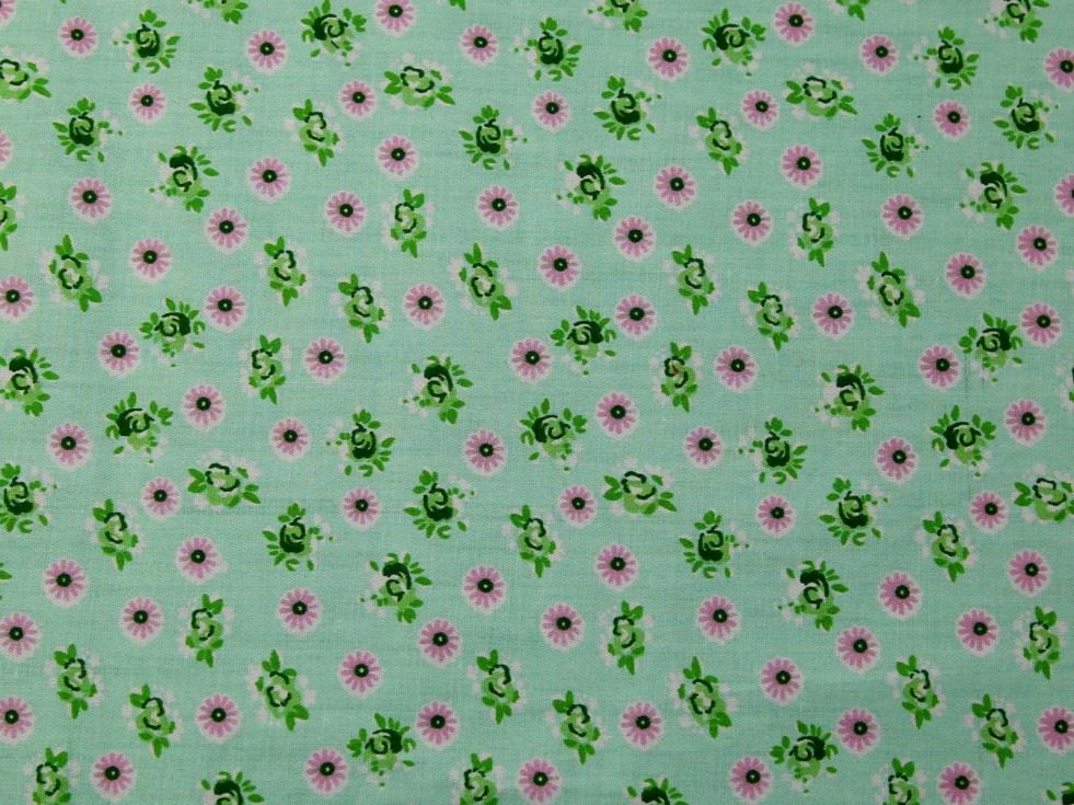 Green Deadstock 100% Cotton Fabric