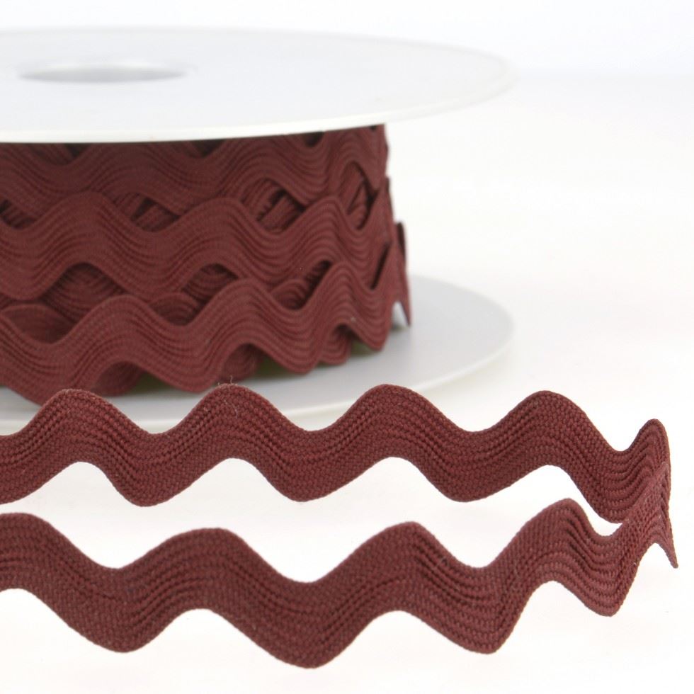 Stephanoise Ric Rac Trim Burgundy