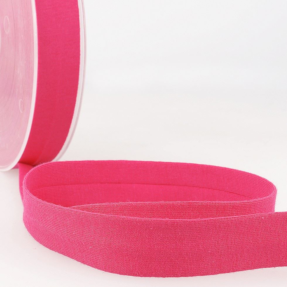 Stephanoise Cotton Jersey Bias Binding Tape Bright Pink