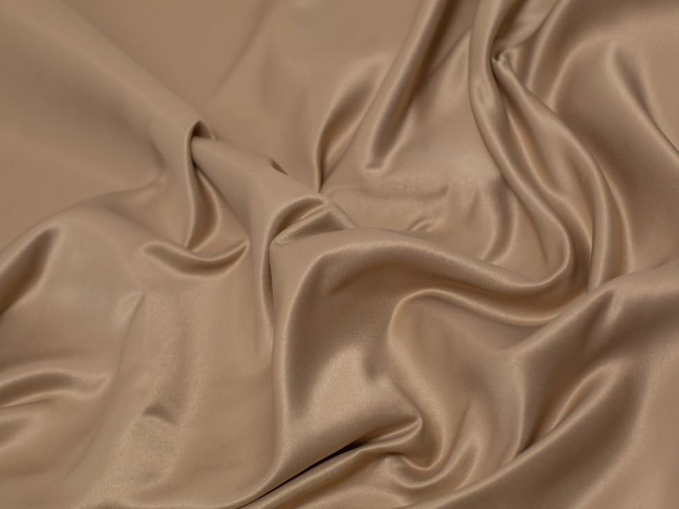 Minerva Core Range Fawn Duchess Satin Fabric