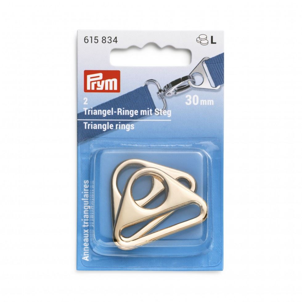 Prym Triangle Metal Rings Gold
 