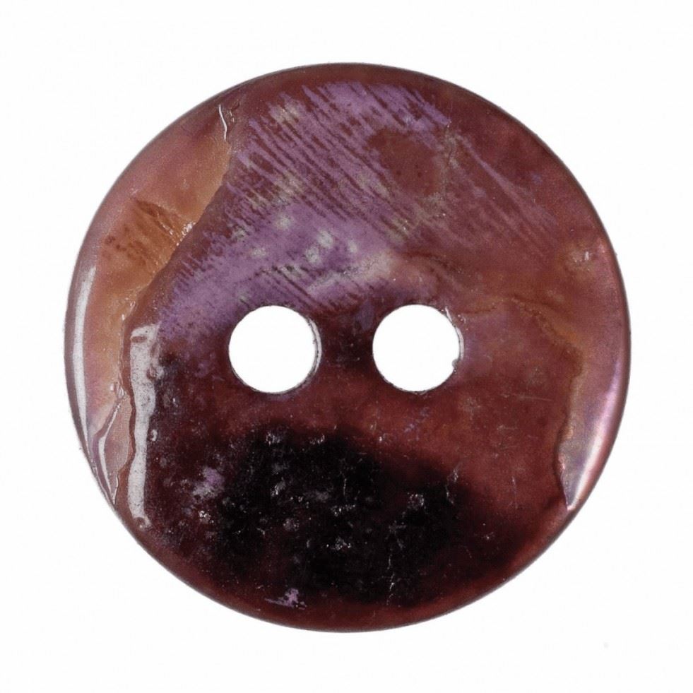 Hemline Bone Round Shell Buttons