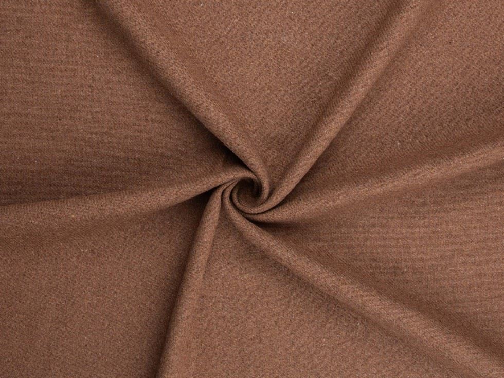 Deadstock Italian Wool Blend Coating Fabric Ginger