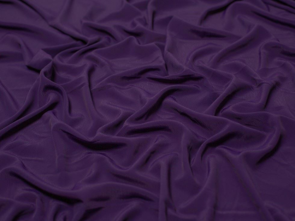 Minerva Core Range Polyester Morrocaine Crepe Fabric Purple
 