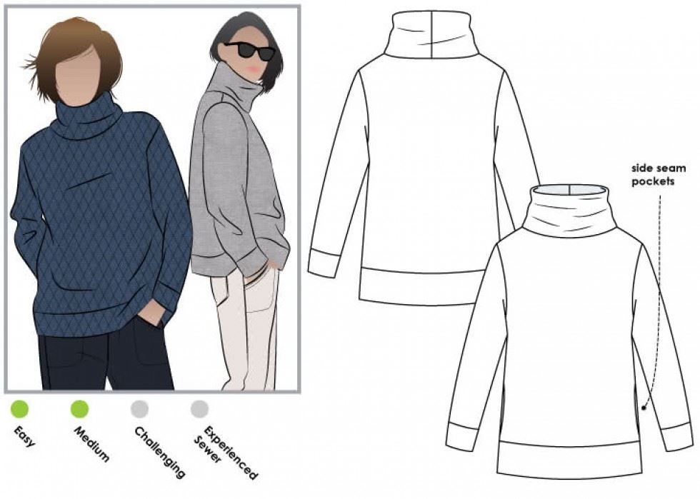 Style Arc Sewing Pattern Brooklyn Top