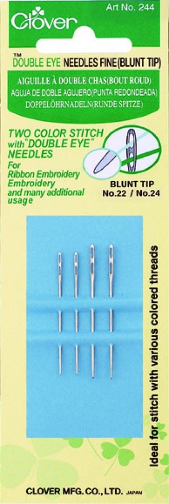 Clover Gold Double Eye Sewing Needles
