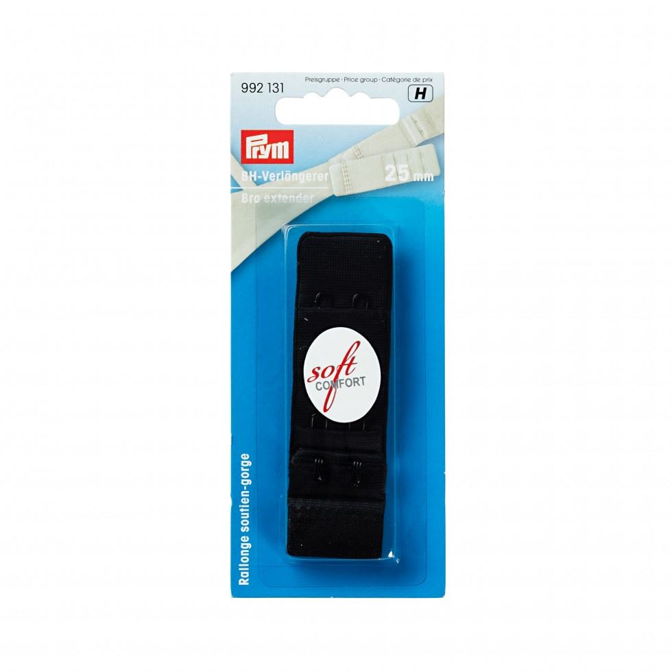 Minerva Bra Extenders Black Prym 992131
