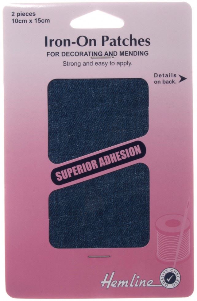Hemline Mid Denim Repair Fabric