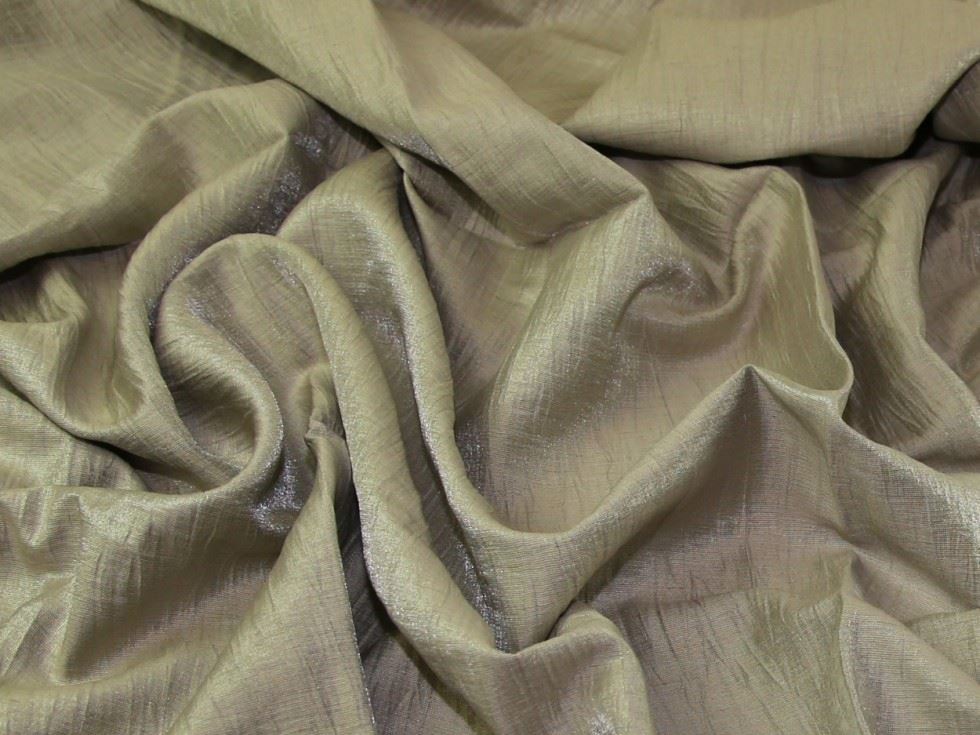Stone Deadstock Crinkle Shirting Fabric