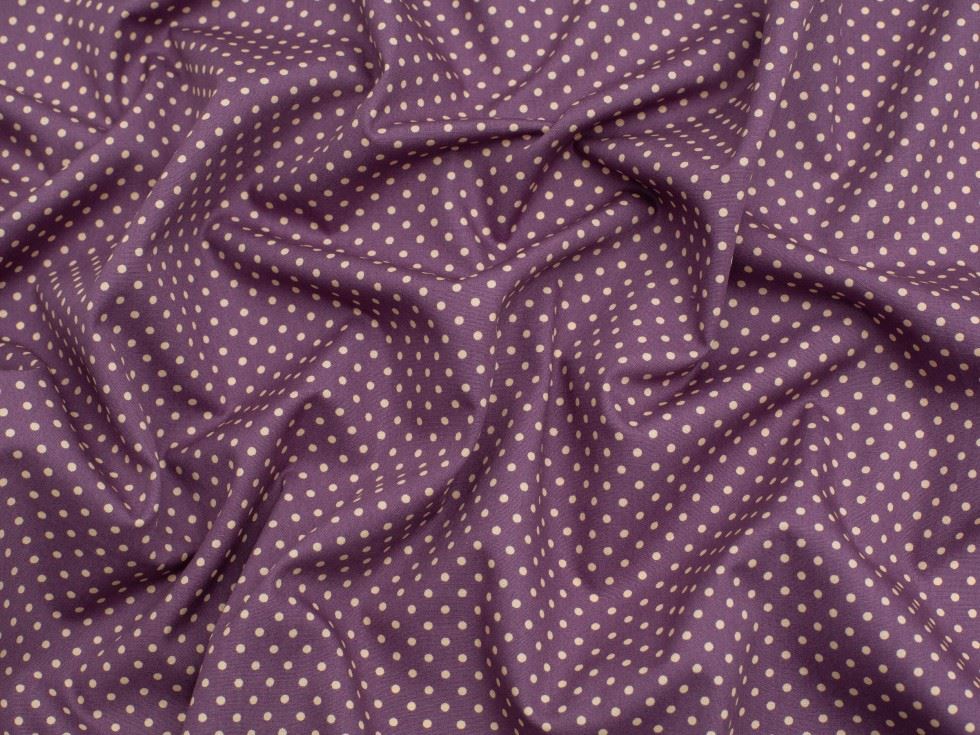 Minerva Core Range Plum 100% Cotton Poplin Fabric