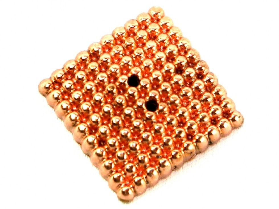 Dill Copper Square Metal Buttons (Value Pack)
