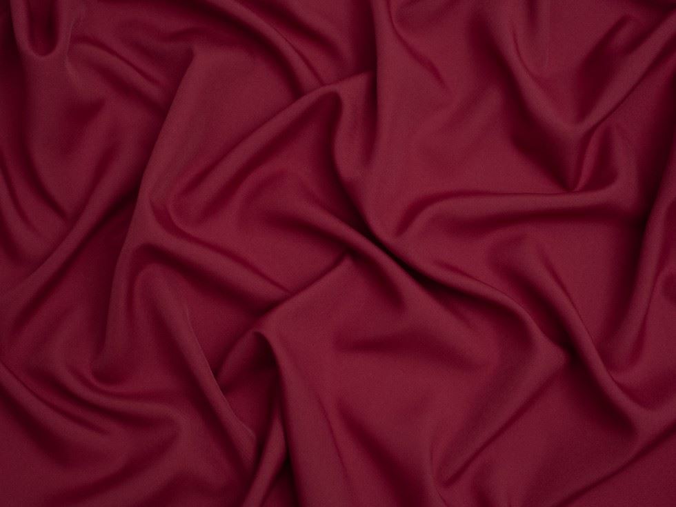 Minerva Core Range Soft Touch Crepe Fabric Wine
 