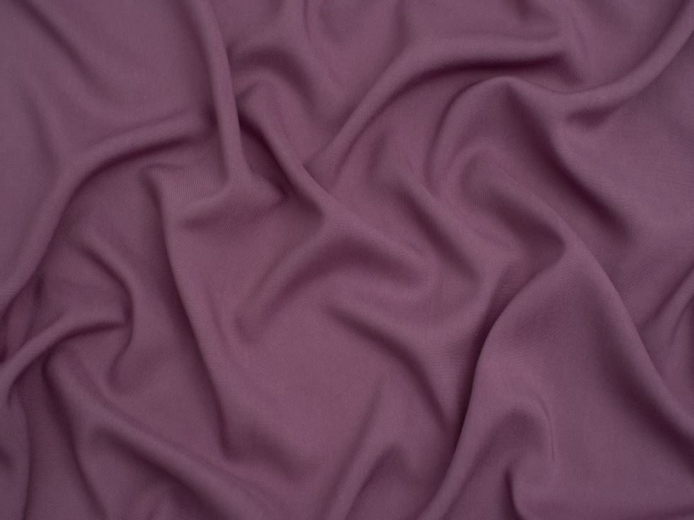 Minerva Core Range Mauve Viscose Challis Fabric