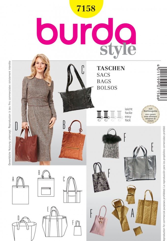 Burda Paper Sewing Pattern 7158
 