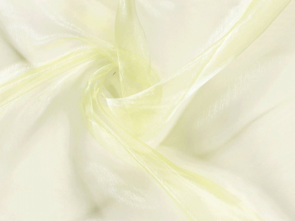 Lemon Sheer Organza Fabric