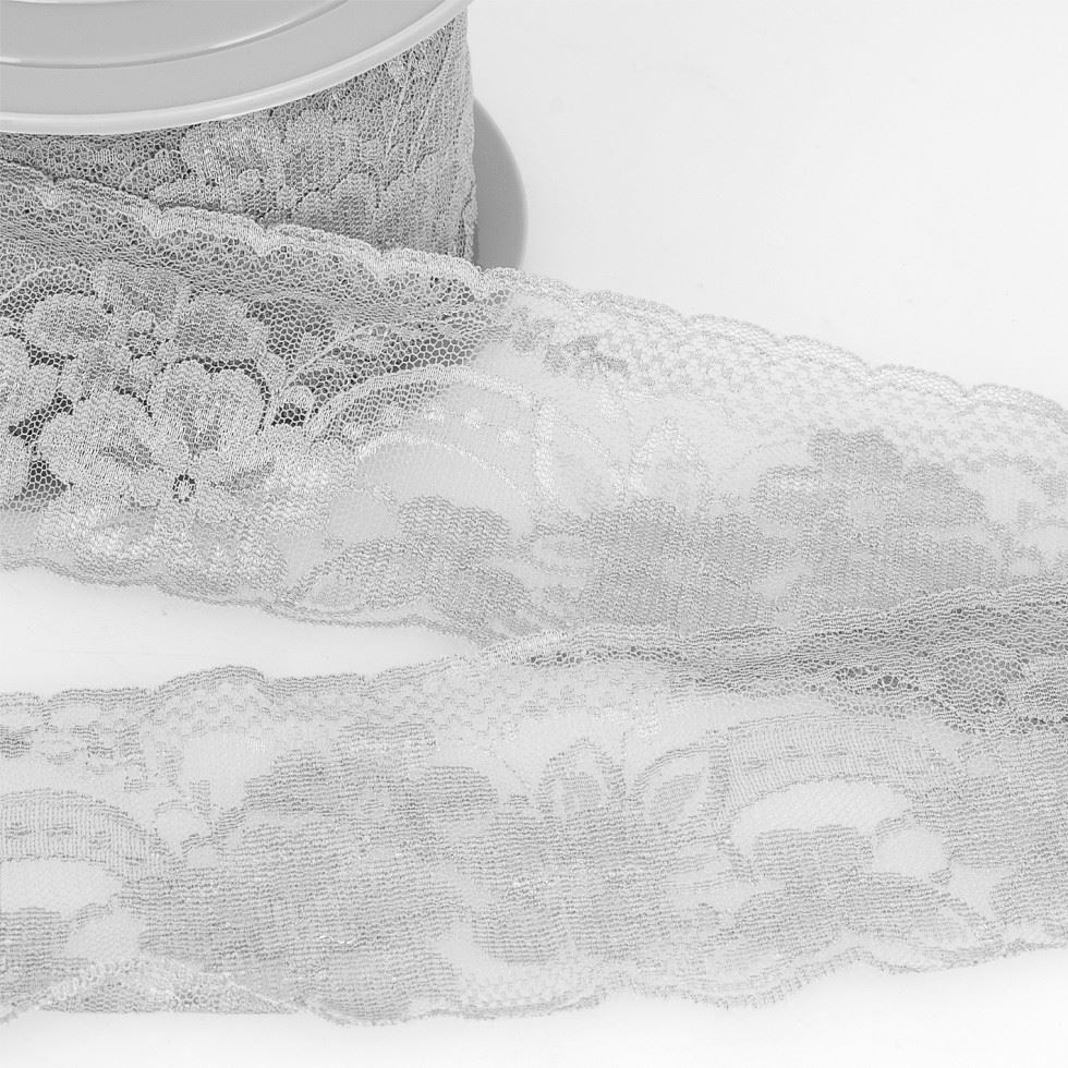 Stephanoise Rachel Lace Trim Medium Grey
 