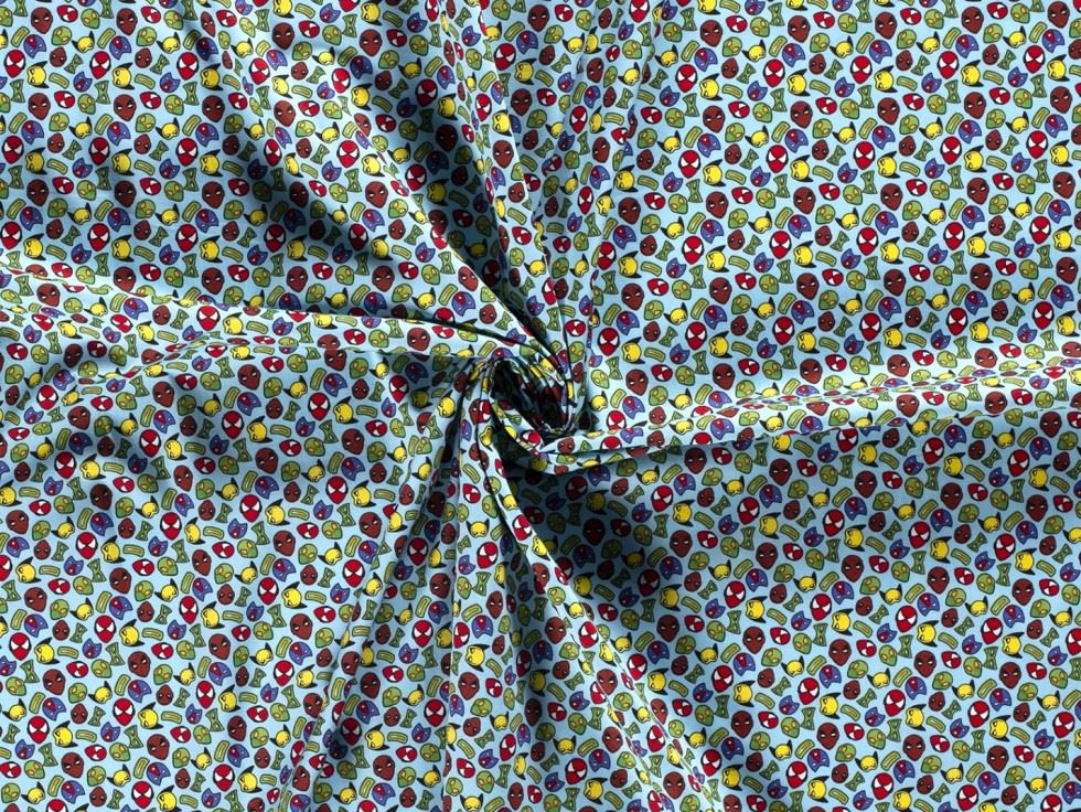 Blue 100% Cotton Poplin Fabric