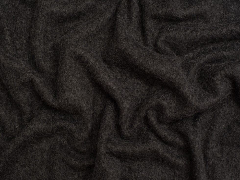 Minerva Core Range Brushed Microfleece Fabric Dark Grey
 