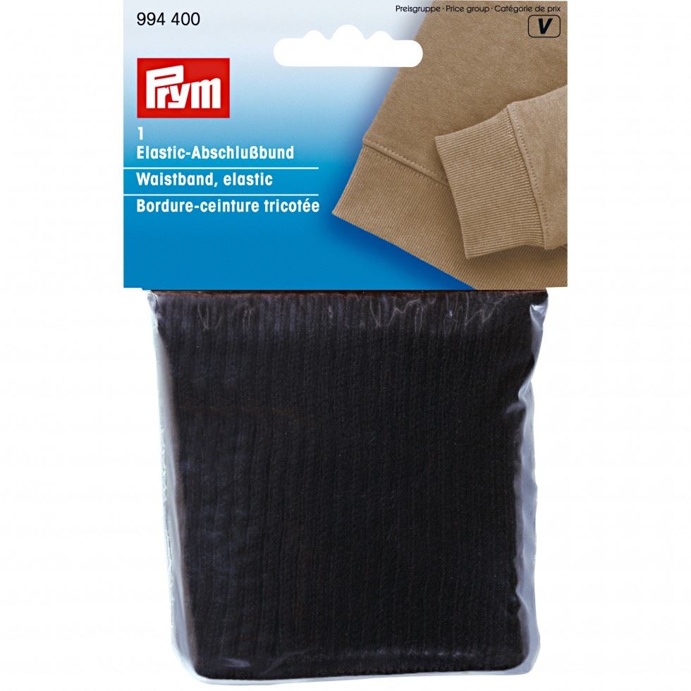Prym Black Waistband Ribbing