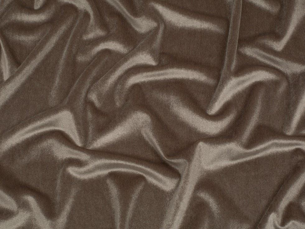 Minerva Core Range Taupe Panne Velvet Stretch Knit Fabric