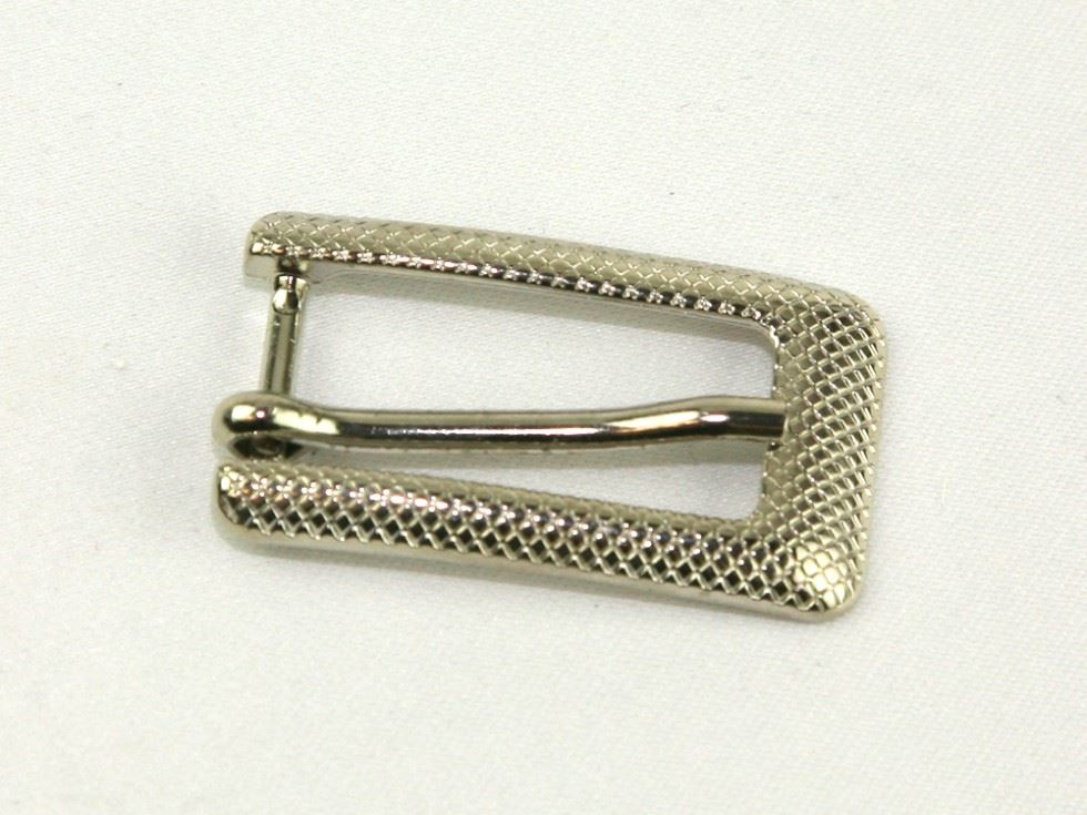 Rectangle Metal Buckle Silver