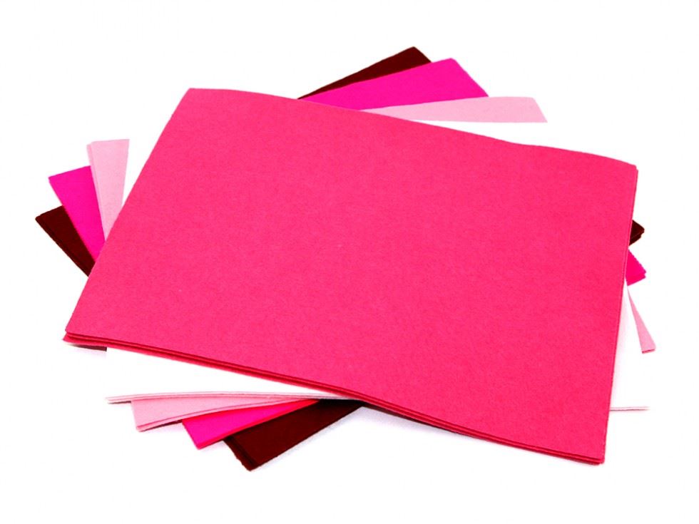Pinks Acrylic Felt Fabric Packs