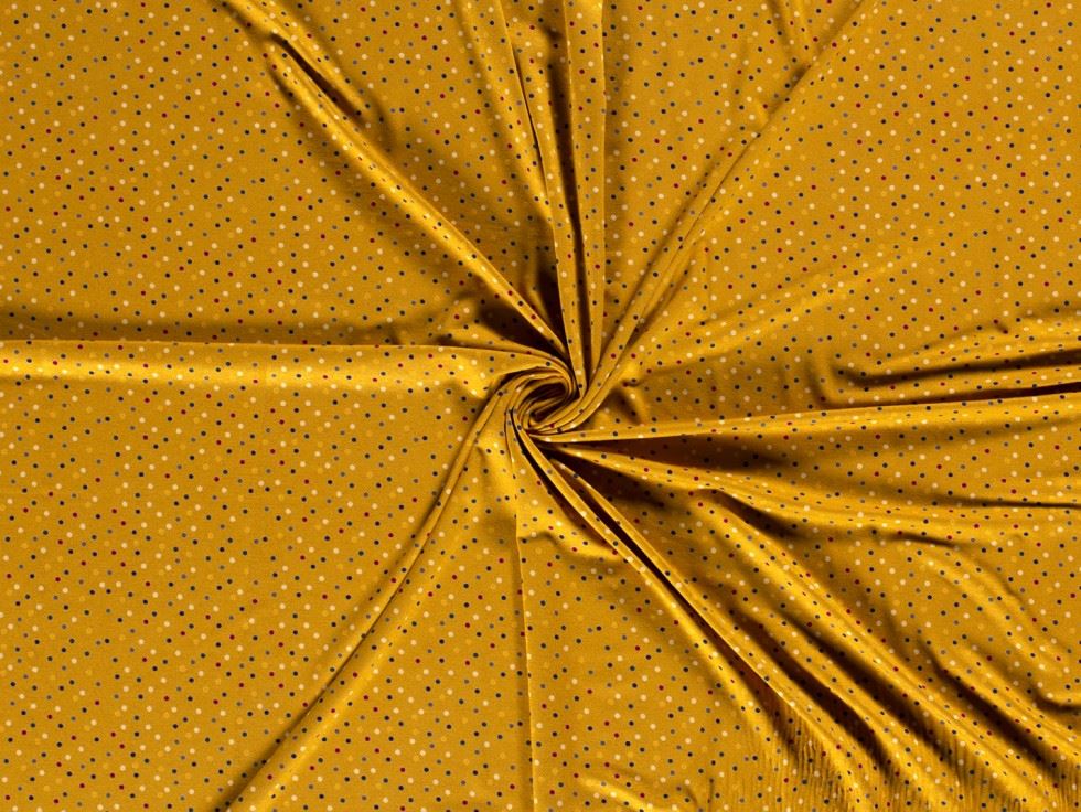 Viscose Jersey Stretch Knit Fabric Ochre