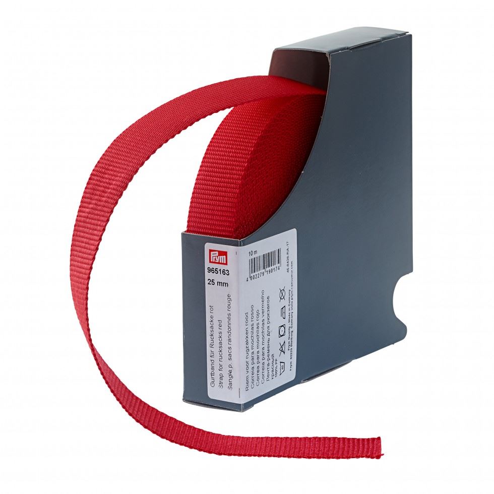 Prym Rucksack Bag Strap Webbing Red