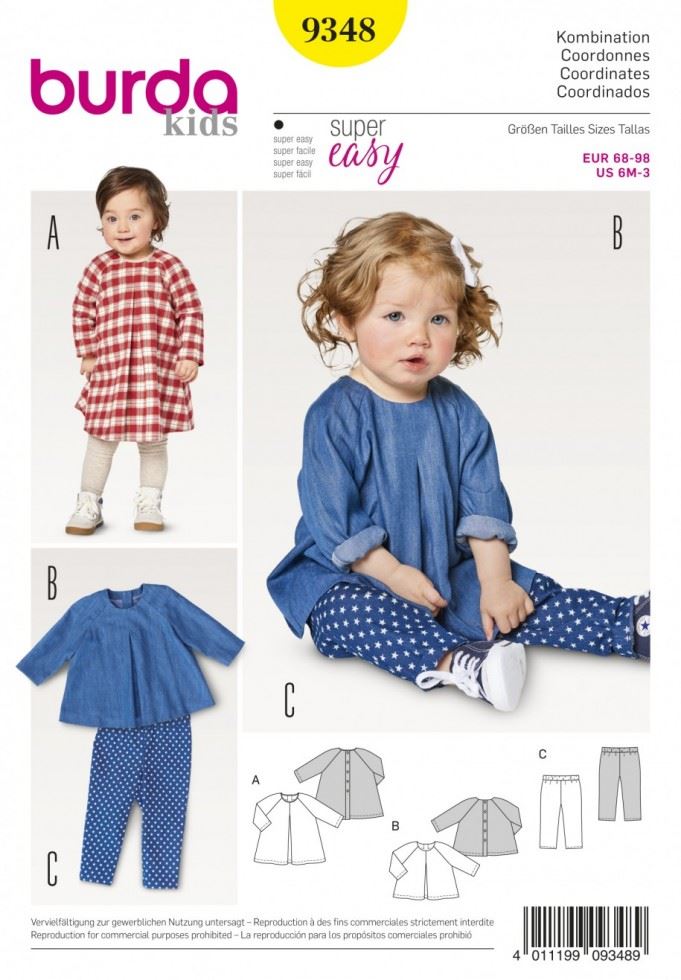 Burda Paper Sewing Pattern 9348
 