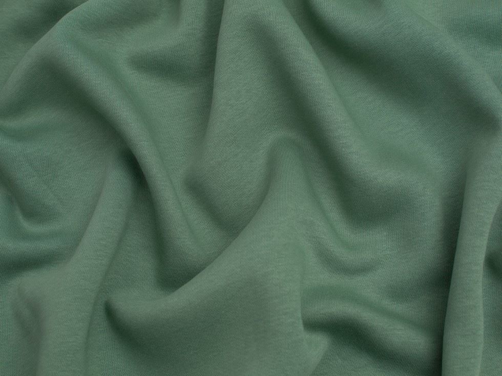 Minerva Core Range Duck Egg Polycotton Fleece Back Sweatshirt Stretch Knit Fabric