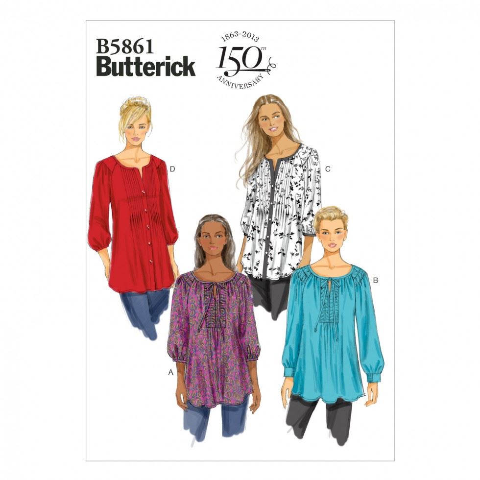 Minerva Sewing Pattern 5861 Butterick Butterick-5861-B5