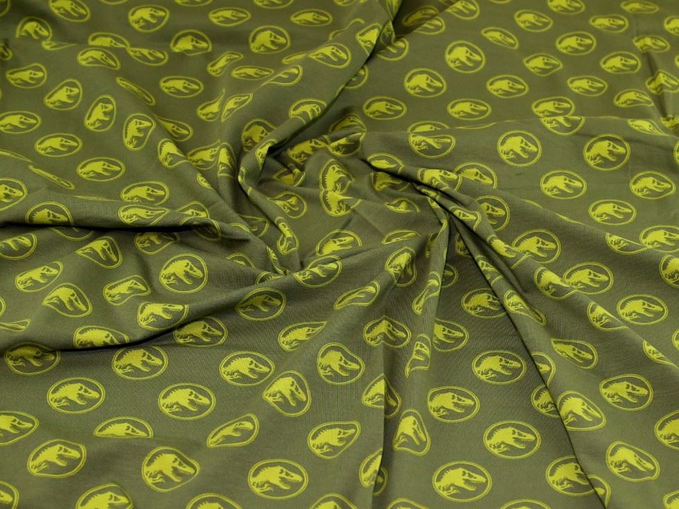 John Louden Olive Cotton Jersey Stretch Knit Fabric