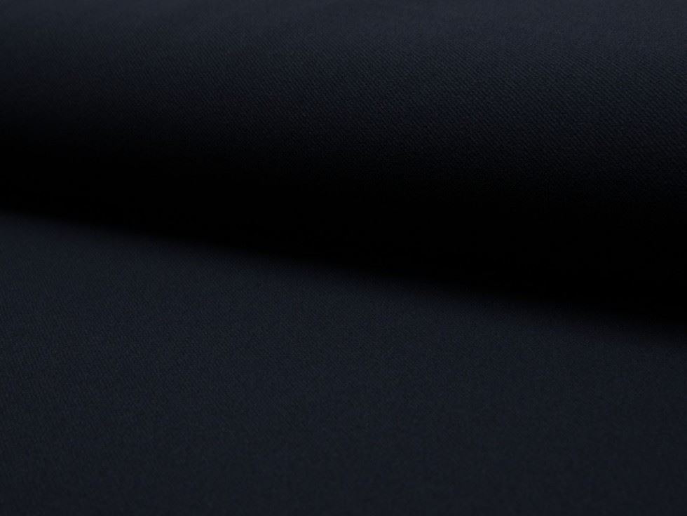 Navy Blue Deadstock Scuba Twill Stretch Knit Fabric