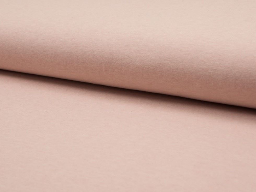Deadstock Melange Cotton Jersey Stretch Knit Fabric Rose Pink