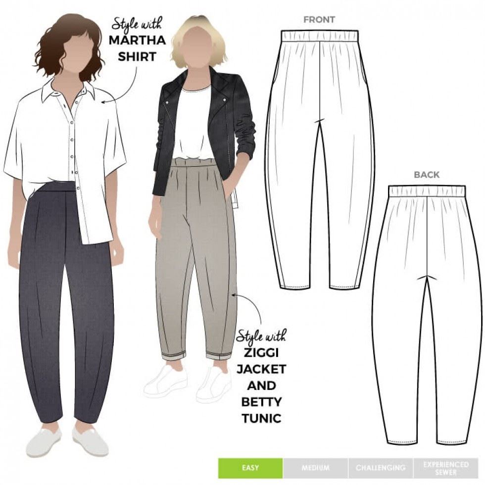 Style Arc Sewing Pattern Bob Pant