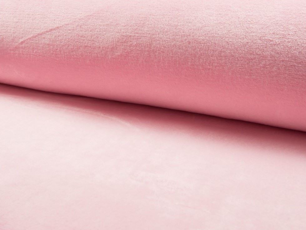 Light Rose Pink Deadstock Plush Cuddle Fleece Fabric