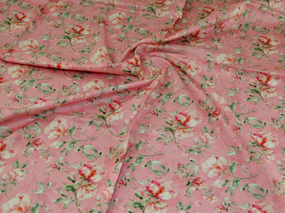 John Louden Pink Cotton Lawn Fabric