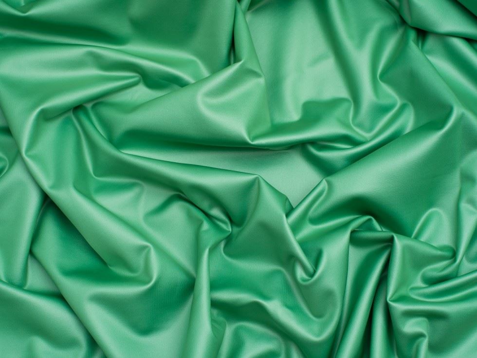 Minerva Core Range Jade Faux Leather Activewear Stretch Knit Fabric