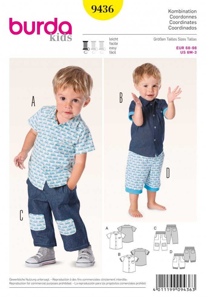 Burda Paper Sewing Pattern 9436
 