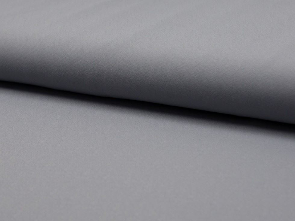 Grey Deadstock Double Georgette Fabric