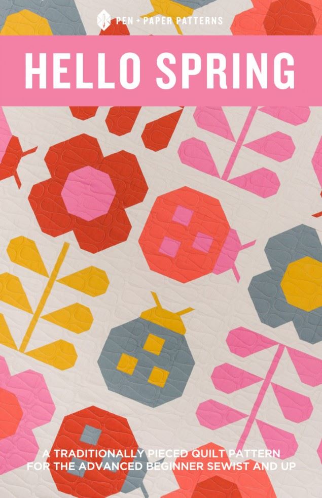 Pen + Paper Quilting Pattern Hello Spring
 