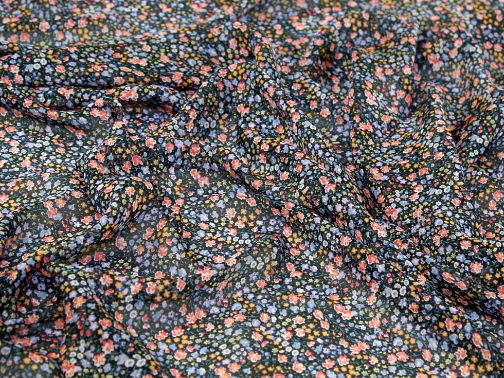 Liberty London Multicoloured Phoebe & Jo Regent Silk Sheer Chiffon Fabric