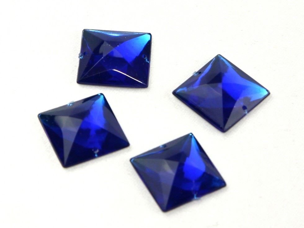 Square Acrylic Jewels Royal Blue
 