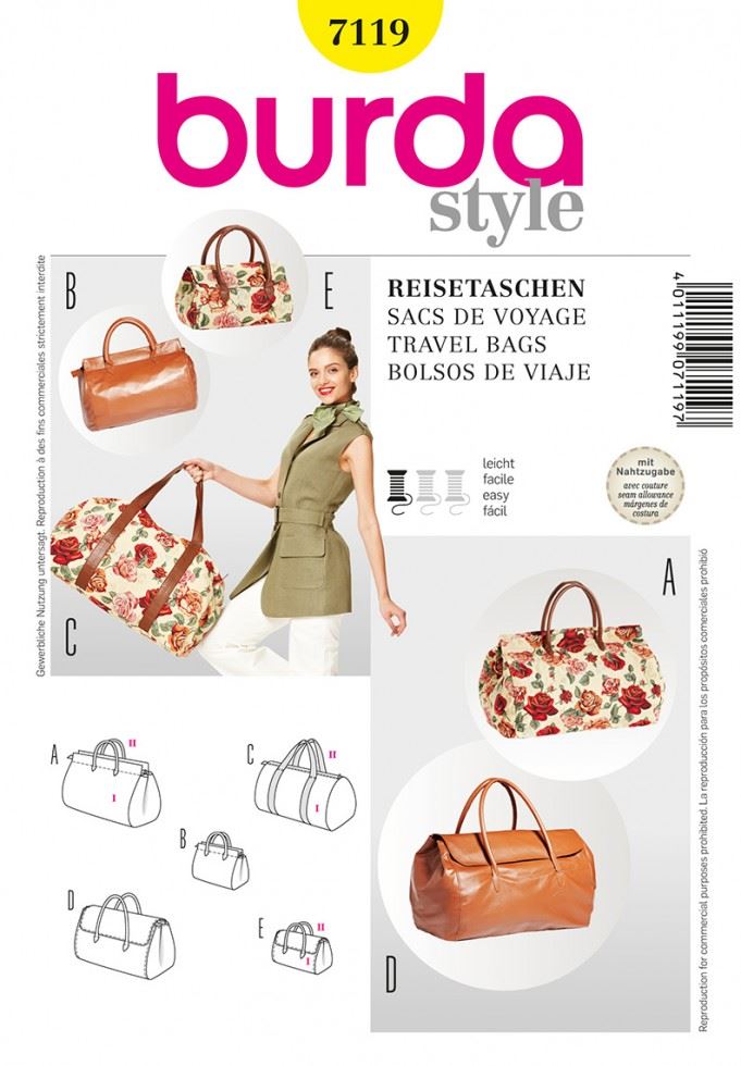 Burda Paper Sewing Pattern 7119
 