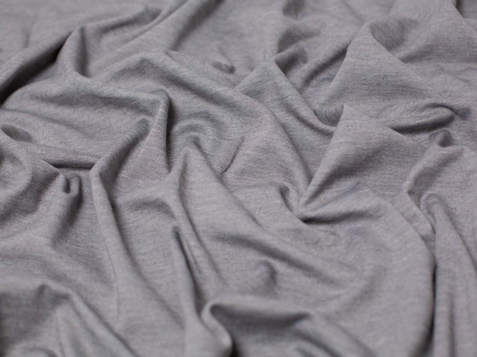 Minerva Core Range Polyester Ponte Roma Double Stretch Knit Fabric Silver Grey
 