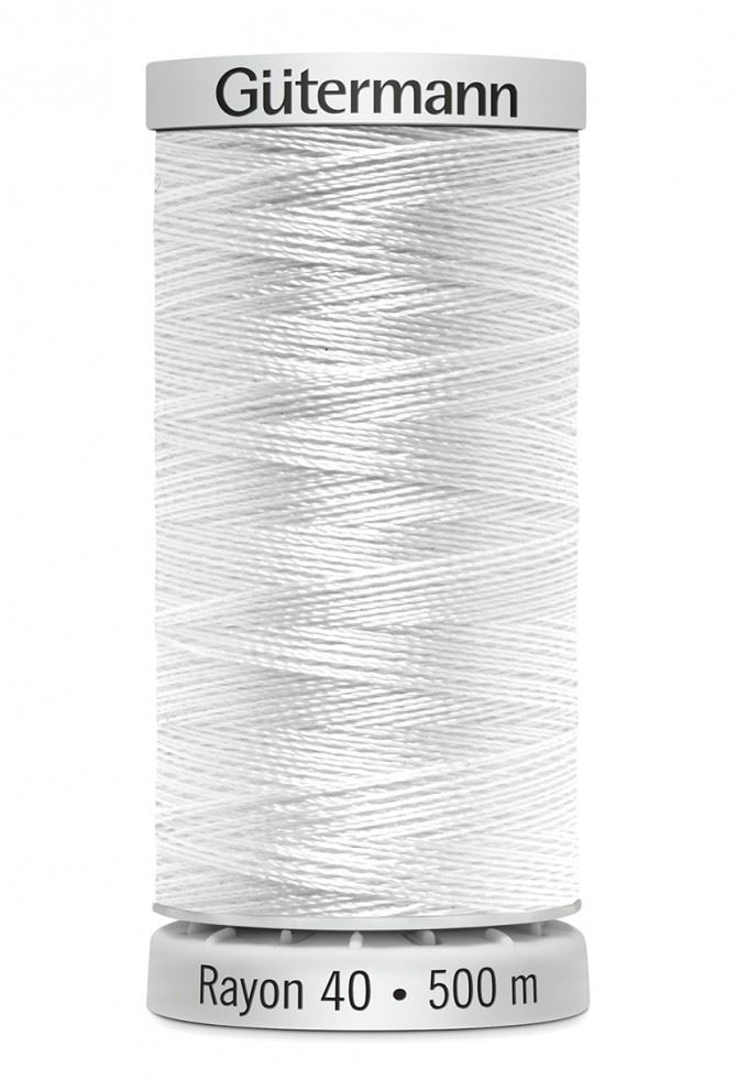 Gutermann 1001 No 40 Sulky Rayon Embroidery Thread