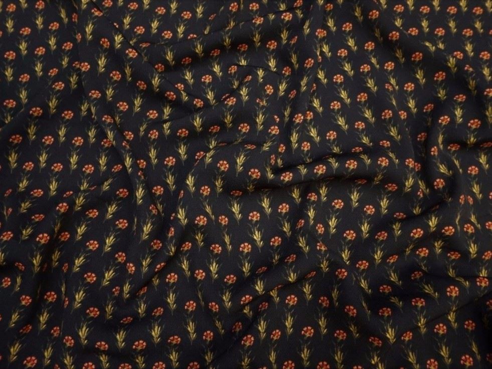 Lady Mcelroy Navy Lena Crepe Fabric